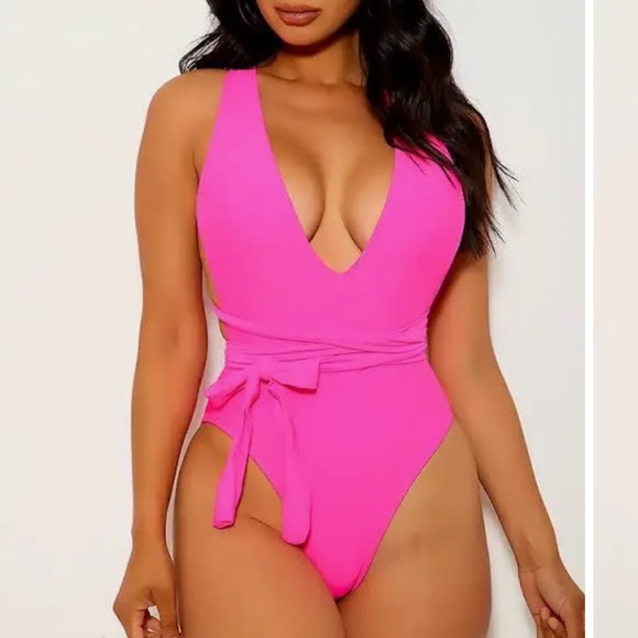 Hot Miami Styles Other - Pink Tie Up Monokini